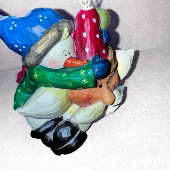 WhSanta & Snowman Holiday Card Display ~ Centerpiece Decoration - Picture 5 of 6